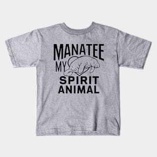 Manatee My Spirit Animal Kids T-Shirt